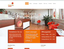 Tablet Screenshot of physioteamsursee.ch